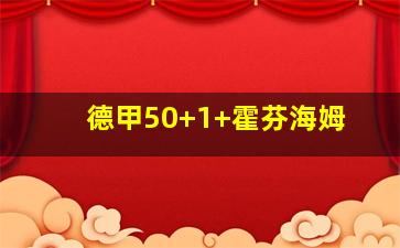 德甲50+1 霍芬海姆